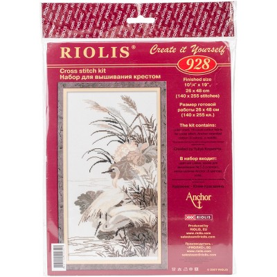 RIOLIS Counted Cross Stitch Kit 10.25"X19"-Herons (14 Count)