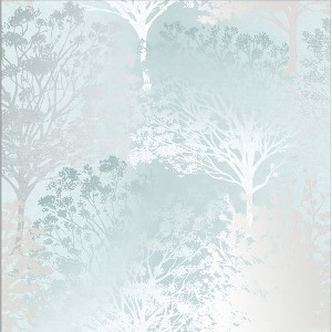 Grove Duck Egg Blue Trees Paste the Wall Wallpaper - 1 of 4