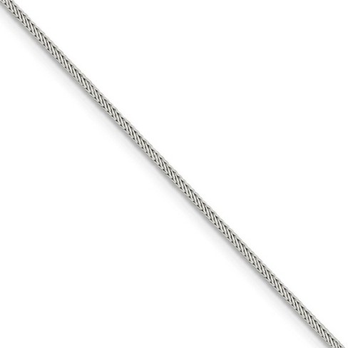 Black Bow Jewelry 1.25mm Sterling Silver Diamond Cut Solid Round Franco Chain Necklace - image 1 of 4