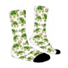 Green Turtle Women Printed Crew Socks Funny Funky Socks Soft Polyester Novelty Gifts for Artists Men - 3 of 4