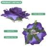 Unique Bargains Fabric Floral Wedding Party Rose Hair Clip Brooch 1 Pc - 2 of 4