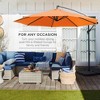 Best Choice Products 10ft Offset Hanging Outdoor Market Patio Umbrella w/ Easy Tilt Adjustment - 3 of 4
