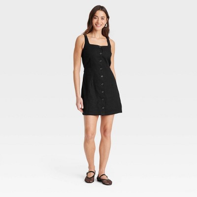 Women's Linen Mini Vest Dress - A New Day™