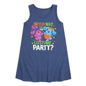 Girls' - Blue's Clues & You! - Witch Way To The Costume Party Graphic Sleeveless Aline Dress - 1 of 4