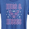 Women's - Instant Message - Valentine's Day Hugs And Hisses Cat Short Sleeve Graphic T-Shirt - 2 of 4