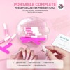 Saviland Professional Press-On Nail Prep Kit - 20PCS Salon-Grade Tools with Glue, Adhesive Tabs & 4 Essentials for Beginners/Business. - 2 of 4