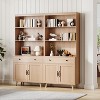 Coucheta Wooden Storage Cabinet with Drawer & Doors,Freestanding Bookcase, Multi-Purpose Organizer for Living Room, Bedroom, Office - 4 of 4