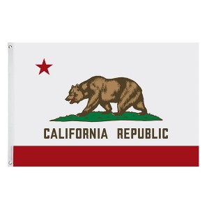 Yescom 3x5 Ft California State Flag Republic Bear Polyester Grommets Garden Banner - 1 of 4
