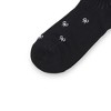 Anna-Kaci 3-Pack Women's Crew Socks with Allover Bow Embroidery and Ribbed Texture - 3 of 4