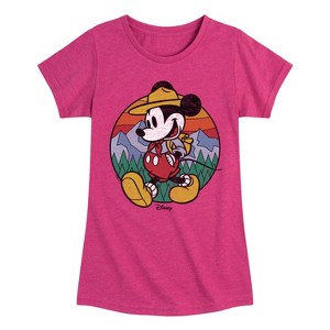 Girls' - Disney - Mickey & Friends Fitted Short Sleeve Graphic T-Shirt - 1 of 4
