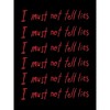 Harry Potter I Must Not Tell Lies Repeated Text Men's Black T-shirt - image 2 of 3