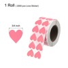 Unique Bargains Self-Adhesive Heart Decorations Sticker for Envelope Wedding 2000 Pcs - 2 of 4