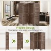 FDW 3/4/6 Panel 5.75ft Wooden Room Divider Tall Privacy Wall Divider Screen Divider with Adjustable Louvers Versatile and Stylish Privacy Screen - 3 of 4