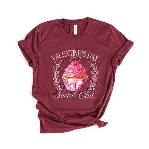Simply Sage Market Women's Coquette Valentine Cupcake Short Sleeve Graphic Tee - 1 of 4