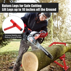 51 Inch Log Roller Tool, Heavy Duty Steel Cant Hook, Adjustable Lifter With 11 Inch Non-Slip Grip Handle, Timberjack for Rolling and Raising Logs - 1 of 4