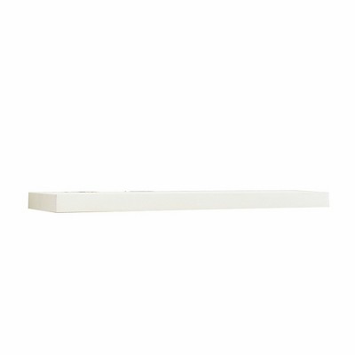 48" Floating  Wall Shelf White - Inplace