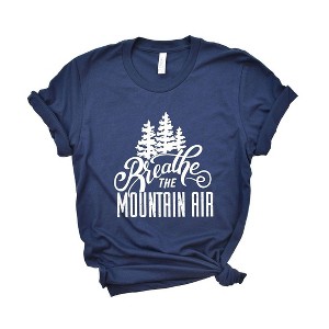 Simply Sage Market Women's Breathe Mountain Air Short Sleeve Graphic Tee - 1 of 3