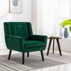 Sapphtopaz Accent Chair Wood Chair for Bedroom Comfy Chairs Modern Armchair Accent Chairs for Living Room, Bedroom, Nursery - 3 of 4