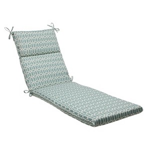 Pillow Perfect Chaise Lounge Cushion - Rhodes, Beige Green