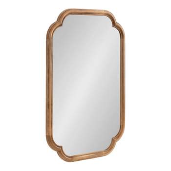 24"x36" Glenby Scallop Wall Mirror - Kate & Laurel All Things Decor