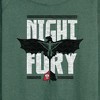 Women's - How to Train Your Dragon - Night Fury Flight Lightweight French Terry Wide Neck Long Sleeve Shirt - 2 of 4