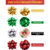 8 Pairs Glitter Christmas Bow Stud Earrings, Holiday Jewelry Set for Women. - 3 of 4