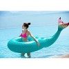 Jasonwell Giant Inflatable Mermaid Tail Pool Float – Summer Beach Party Raft for Kids & Adults, X-Large, Green with Fast Valves - 4 of 4