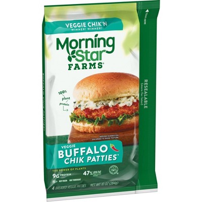Morningstar Farms Buffalo Frozen Chik Veggie Patties - 4ct/10oz