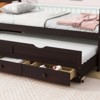 RISOKEYS Twin Size Pine Wood Bed with Headboard,Footboard,Trundle & 3 Storage Drawers–for Small Bedrooms,Guest Rooms–Easy Assembly - 4 of 4
