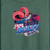 Women's - Hot Wheels - Criss Cross Heart Lightweight French Terry Wide Neck Long Sleeve Shirt - 2 of 4