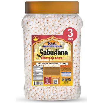 Sabudana (Tapioca / Sago) Pearls - 48oz (3lbs) 1.36kg - Rani Brand Authentic Indian Products