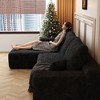 MAYEERTY 107" Cloud L-Shape Sofa - 107" L-Shape, Corduroy, Deep Seat, No Assembly, for Living Room/Bedroom - 2 of 4