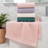 REGALWOVEN Bathroom Hotel Spa 100% Cotton Soft Absorbent Waffle Hand Towel 14 x 30 Inch 2 Pcs - 4 of 4