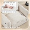 Sapphtopaz Chenille Sofa with Tufted Wide Seat Upholstered Couches for Living Room with Dual-port Charger Single Couch for Apartment,Bedroom - 4 of 4
