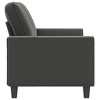 vidaXL 2-Seater Sofa Dark Gray 55.1 in. Microfiber Fabric - 4 of 4