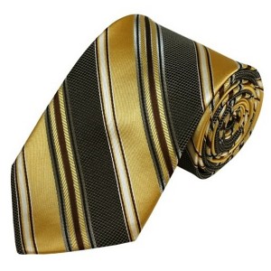 Men's Stripe 3.25 Inch Wide And 58 Inch Long Woven Neckties - 1 of 4