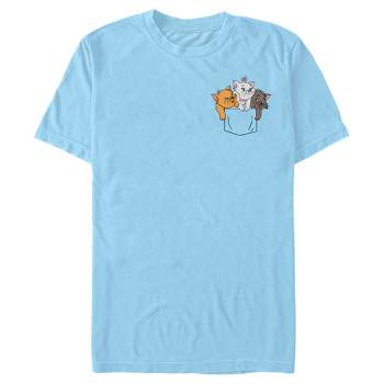 Men's Aristocats Kittens Faux Pocket T-Shirt