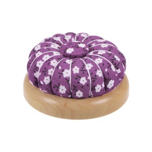 Unique Bargains Magnetic Wooden Base DIY Crafts Sewing Needle Pincushions - 1 of 4