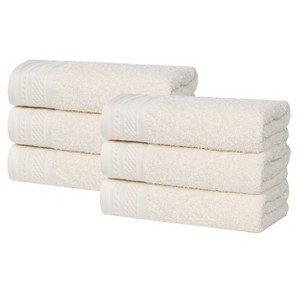 Honeycomb Waffle Border Cotton Medium Weight Towel Set by Blue Nile Mills - 1 of 4