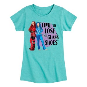 Girls' - Disney - Red and Chloe Lose The Glass Shoes Fitted Short Sleeve Graphic T-Shirt - 1 of 4