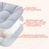 ChicFurnit 2PCS Seat Cushion Square Size Premium Soft Cotton Filling Non Slip Design Comfortable Durable for Living Room, Gray, 17.8"*17.8"*4.4" - 3 of 4