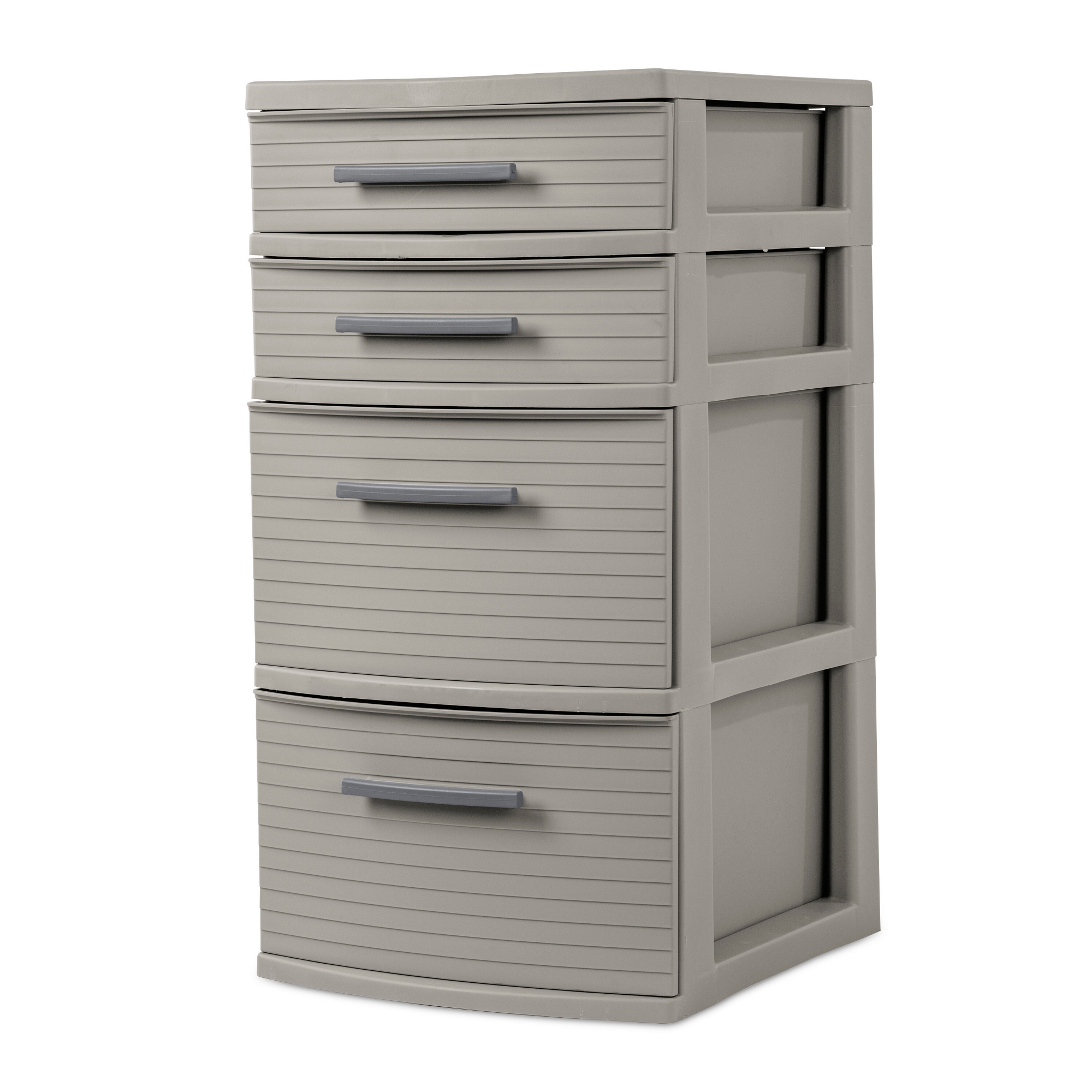 4 Drawer Weave Tower Dark Gray - Brightroom™