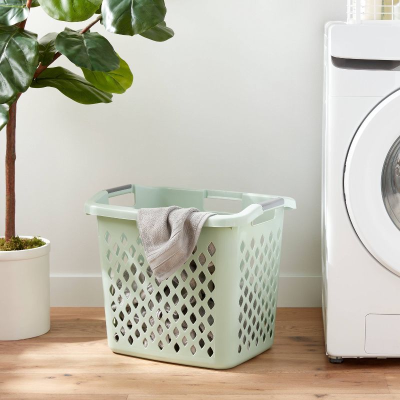 2.1bu Lamper Laundry Basket Dark Green - Brightroom&#8482;, 3 of 5