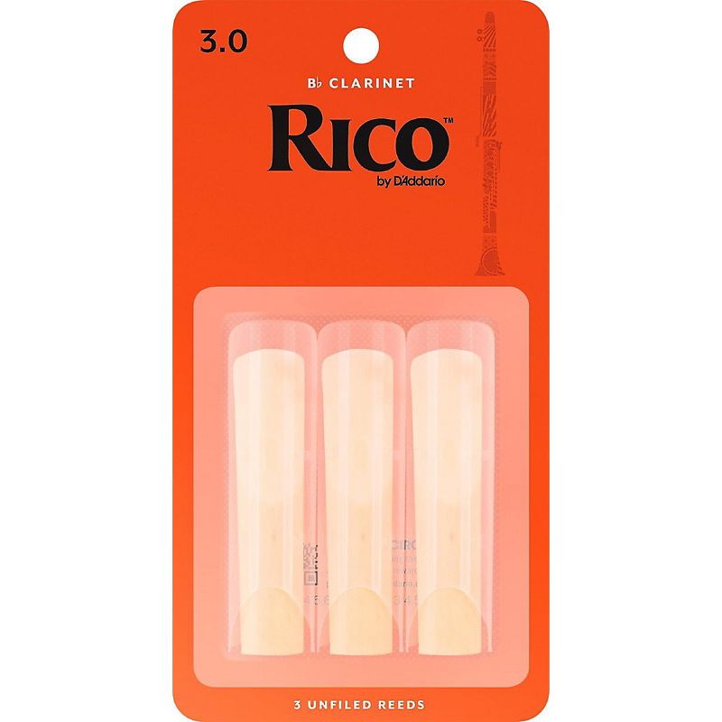 Rico Bb Clarinet Reeds, Box of 3, 1 of 4