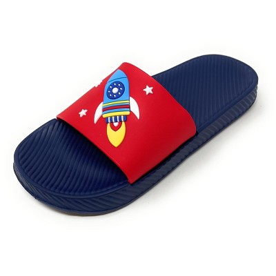 JEFFRICO Boys Comfort Sandals Kids Slip On Lightweight EVA Water Shower Pool Beach Sandals Slides