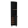 Alilang 17.70 Inch Tall Kitchen Storage Cabinet with Wine Rack, Open Shelves, and Enclosed Storage-Multicolored - 4 of 4