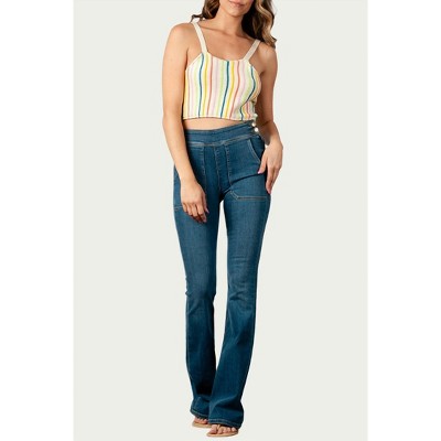 Women's BRASSICA KNIT STRIPED TANK - LUCCA