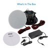 Pyle 6.5'' In-Wall/In-Ceiling Bluetooth Speaker System with Magnetic Grill - 4 of 4