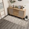 Modern Plaid Living Room Area Rug, Machine Washable Floor Carpet, Non-Slip Checkered Soft Rug, Low-Pile Non-Shedding Accent Rug, Indoor Foldable Rug - 2 of 4