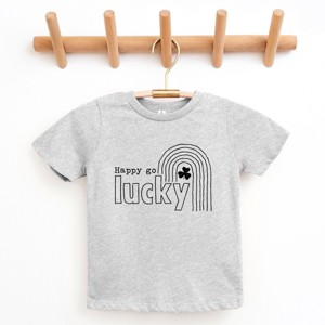 The Juniper Shop Happy Go Lucky Shamrock Youth Short Sleeve Tee - 1 of 4
